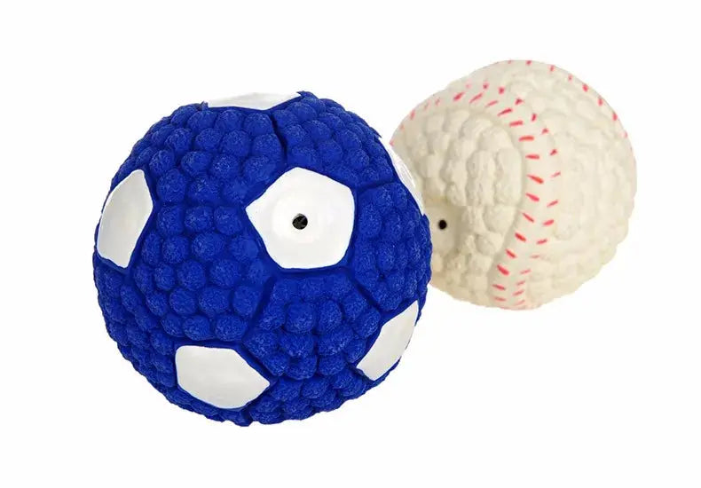 HOOPET Pet Dog Toy Balls Squeak Puppy Toys Interesting Tennis Football Tooth Cleaning Toys for Dogs - Trusted Pet Products