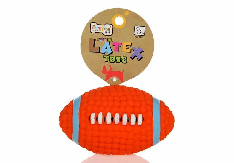 HOOPET Pet Dog Toy Balls Squeak Puppy Toys Interesting Tennis Football Tooth Cleaning Toys for Dogs - Trusted Pet Products