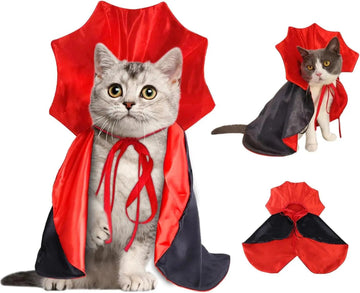 Halloween Pet Cape Costume Cat Vampire Cloak Cat Wizard Outfit Pet Witch Cosplay Apparel Halloween - Trusted Pet Products