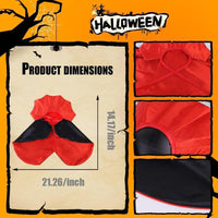 Halloween Pet Cape Costume Cat Vampire Cloak Cat Wizard Outfit Pet Witch Cosplay Apparel Halloween - Trusted Pet Products