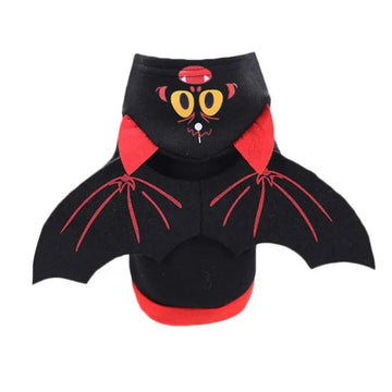 Halloween Pet Hooded Coat Personality Cosplay Pets Christmas Party Costume Two Legged Bodyguard Bat Wing Suit For Dogs Cats - Trusted Pet Products