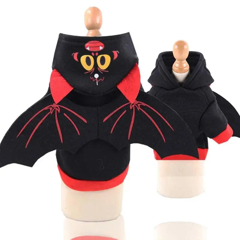 Halloween Pet Hooded Coat Personality Cosplay Pets Christmas Party Costume Two Legged Bodyguard Bat Wing Suit For Dogs Cats - Trusted Pet Products