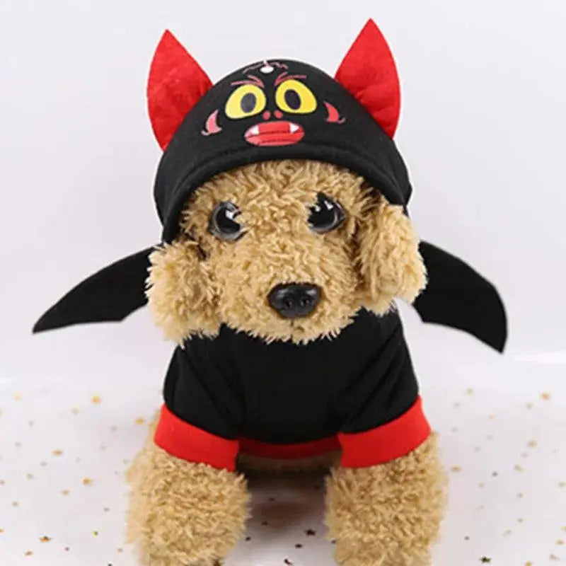 Halloween Pet Hooded Coat Personality Cosplay Pets Christmas Party Costume Two Legged Bodyguard Bat Wing Suit For Dogs Cats - Trusted Pet Products