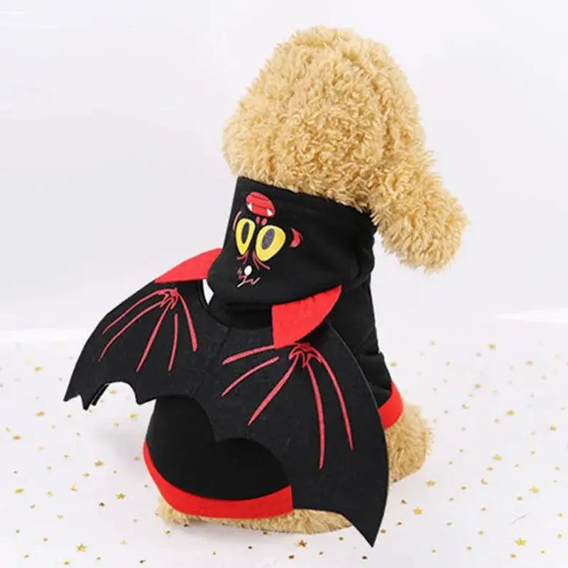 Halloween Pet Hooded Coat Personality Cosplay Pets Christmas Party Costume Two Legged Bodyguard Bat Wing Suit For Dogs Cats - Trusted Pet Products