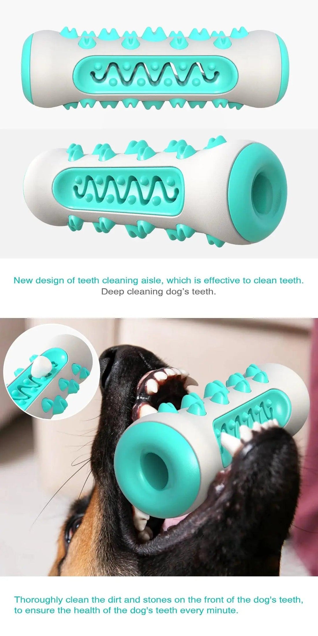 Interactive Bite Resistant Pet Toothbrush Stick Dog Toy - Trusted Pet Products