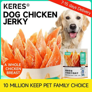 KERES 360g Pet Snacks Dog Treats Chicken Breast Jerky - Trusted Pet Products