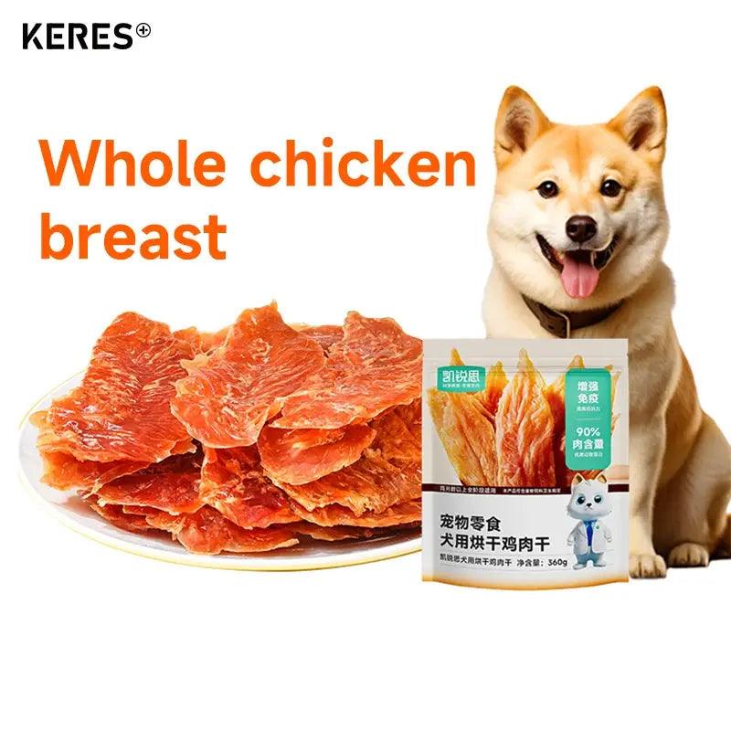 KERES 360g Pet Snacks Dog Treats Chicken Breast Jerky - Trusted Pet Products