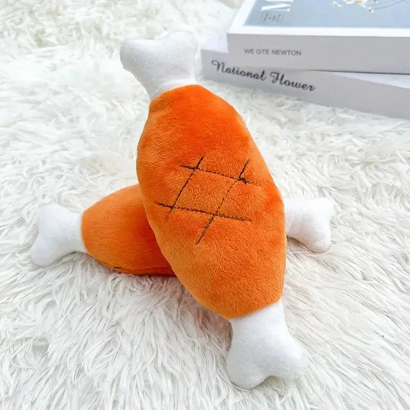 Orange Cute Carrot Vegetables Shape Plush Chew Squeaker Sound Dog Toys Trusted Pet Products