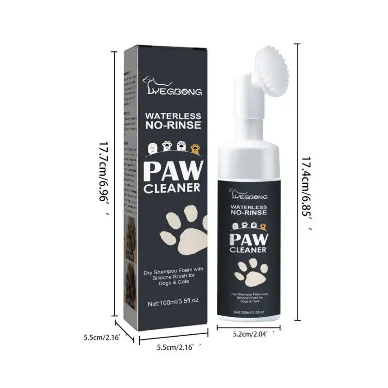 Paw Cleaner Fragrance-free Formulawith Coconut Oil Gentian Root Glycerin Trusted Pet Products