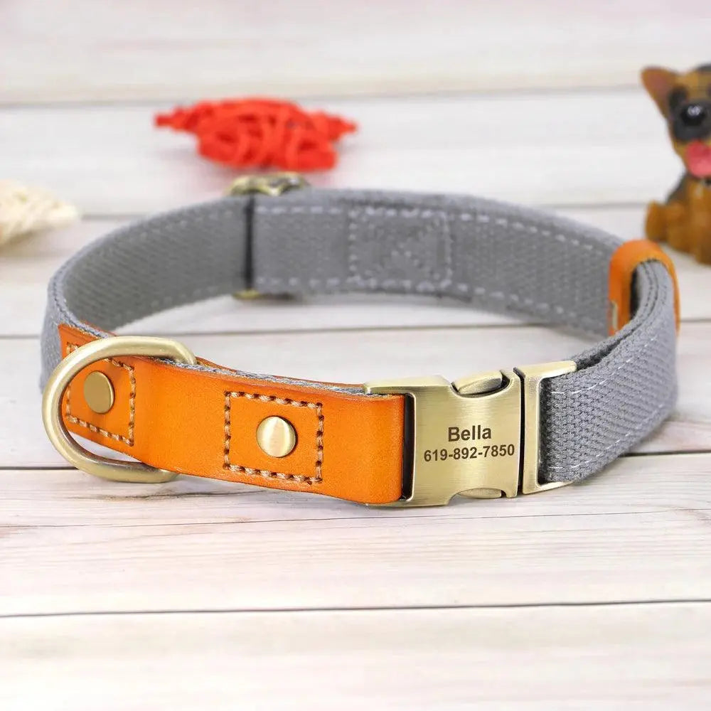 Personalized Nylon Collar and Leash Set - Trusted Pet Products