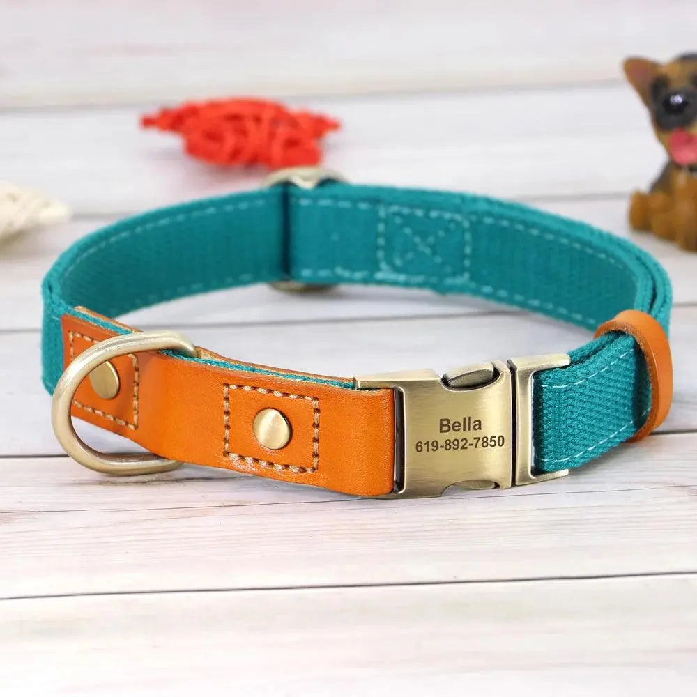 Personalized Nylon Collar and Leash Set - Trusted Pet Products