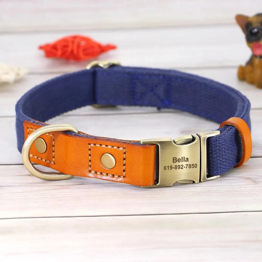 Personalized Nylon Collar and Leash Set - Trusted Pet Products