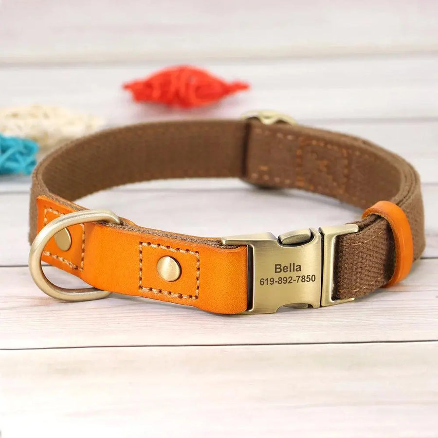 Personalized Nylon Collar and Leash Set - Trusted Pet Products