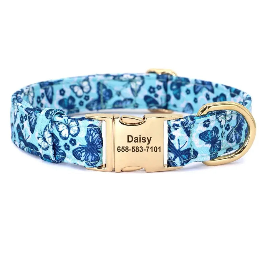 Personalized Nylon Printed Dog Collar - Trusted Pet Products