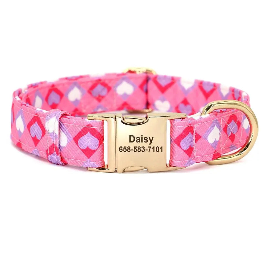 Personalized Nylon Printed Dog Collar - Trusted Pet Products