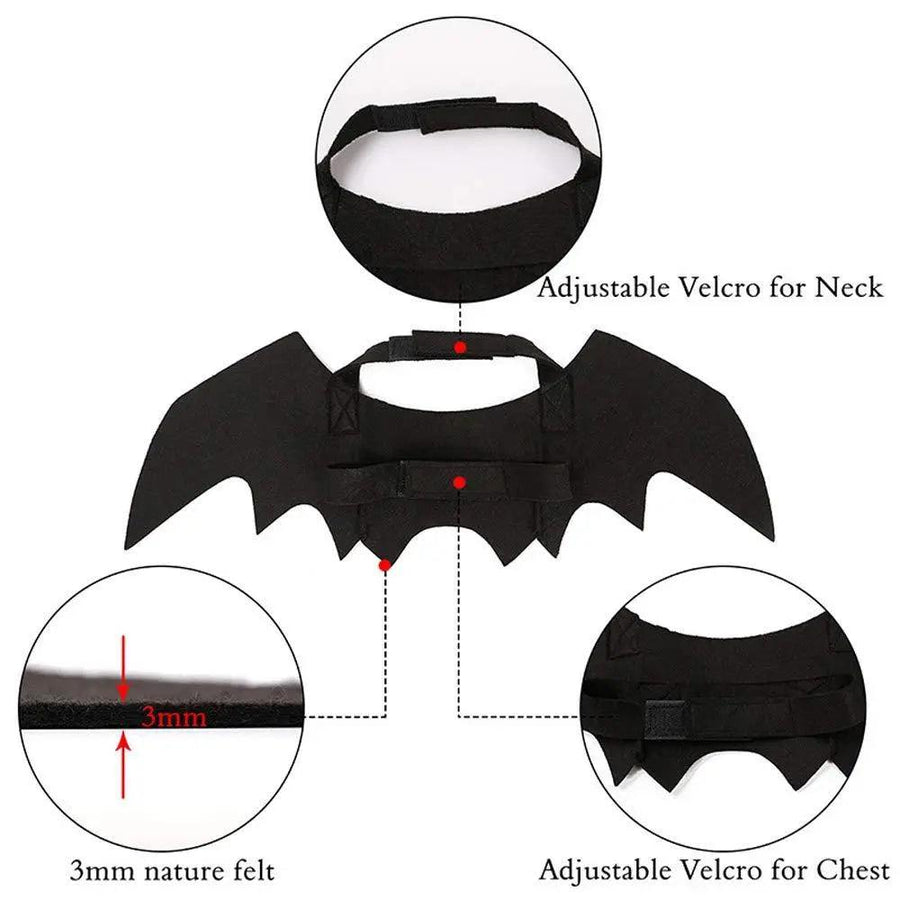 Pet Cat Bat Wings for Halloween Party Decoration - Trusted Pet Products