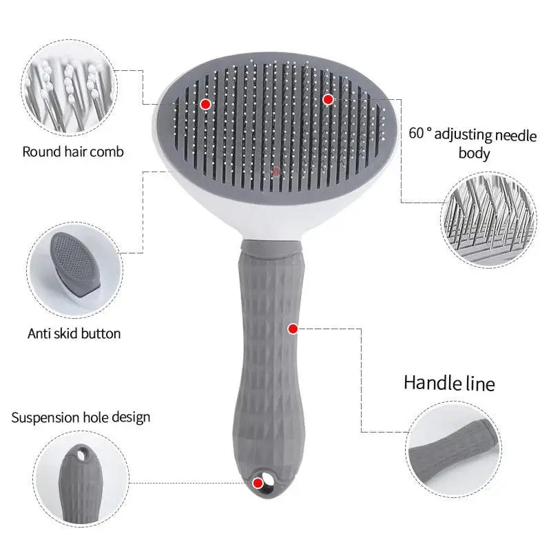 Pet Comb Stainless Steel Needle Comb Pet Dog Cleaning Brush Dog And Cat Hair Removal Floating Hair Cleaning Beauty Skin Care - Trusted Pet Products