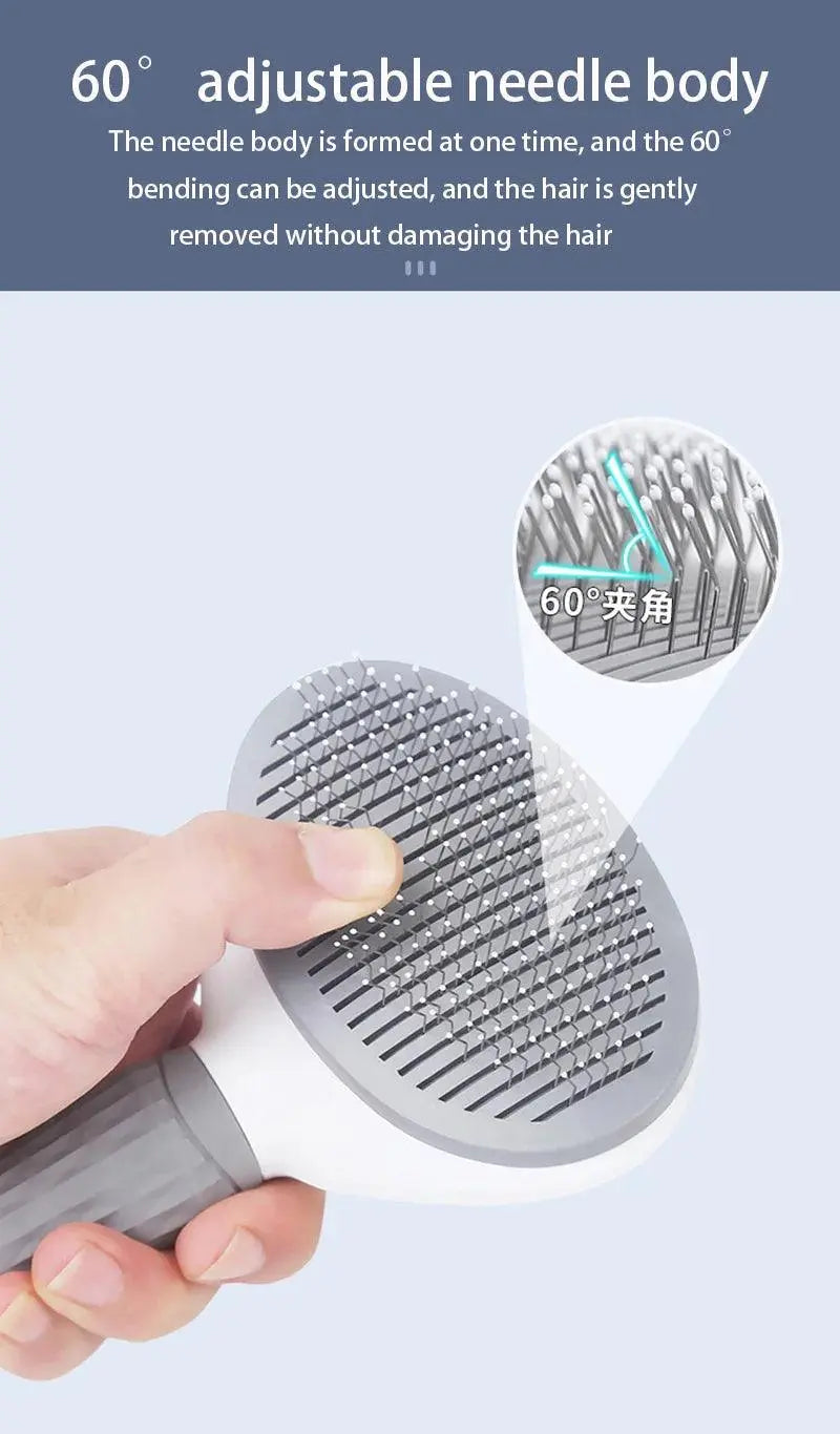 Pet Comb Stainless Steel Needle Comb Pet Dog Cleaning Brush Dog And Cat Hair Removal Floating Hair Cleaning Beauty Skin Care - Trusted Pet Products