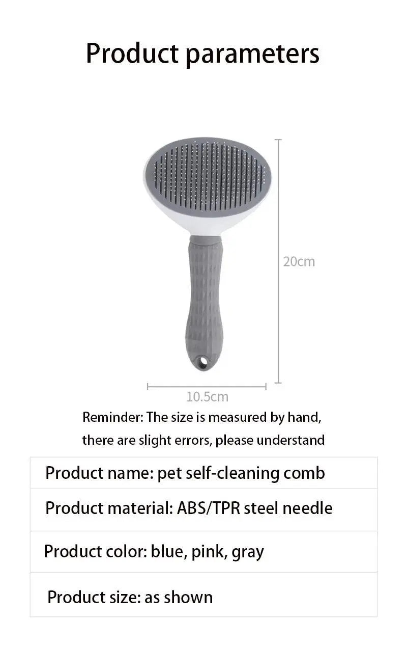 Pet Comb Stainless Steel Needle Comb Pet Dog Cleaning Brush Dog And Cat Hair Removal Floating Hair Cleaning Beauty Skin Care - Trusted Pet Products