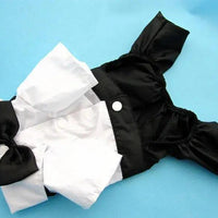 Pet Dog Cat Clothes Prince Tuxedo Bow Tie Suit Chihuahua Coat Handsome Pets Dog Suit Wedding Dress Jumpsuit Coat S-XXL - Trusted Pet Products