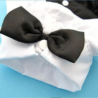 Pet Dog Cat Clothes Prince Tuxedo Bow Tie Suit Chihuahua Coat Handsome Pets Dog Suit Wedding Dress Jumpsuit Coat S-XXL - Trusted Pet Products