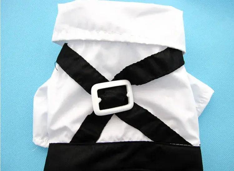 Pet Dog Cat Clothes Prince Tuxedo Bow Tie Suit Chihuahua Coat Handsome Pets Dog Suit Wedding Dress Jumpsuit Coat S-XXL - Trusted Pet Products