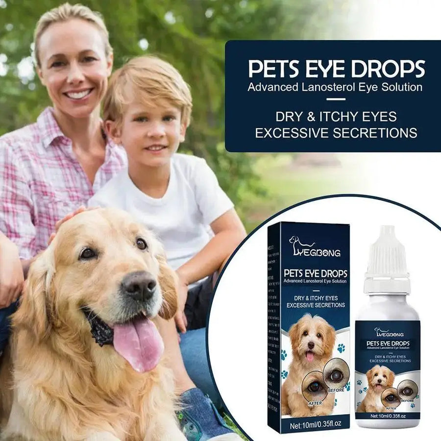 Pet Eye Drops Tear Stains Remover Cataracts Eye Care Treating For Dry Eyes Pet Tear Stain Remover Eye Lubricating Eye Drops R8H2 - Trusted Pet Products