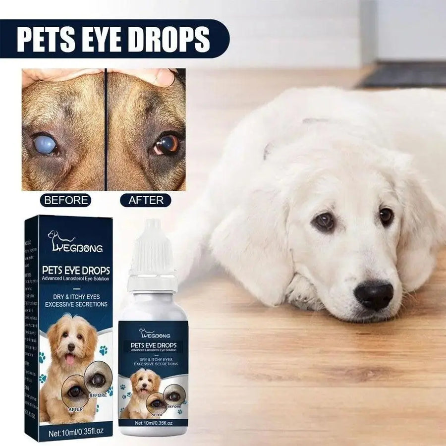 Pet Eye Drops Tear Stains Remover Cataracts Eye Care Treating For Dry Eyes Pet Tear Stain Remover Eye Lubricating Eye Drops R8H2 - Trusted Pet Products