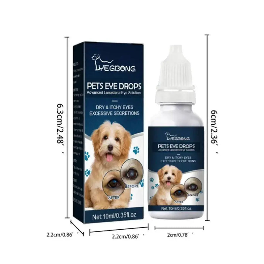 Pet Eye Drops Tear Stains Remover Cataracts Eye Care Treating For Dry Eyes Pet Tear Stain Remover Eye Lubricating Eye Drops R8H2 - Trusted Pet Products