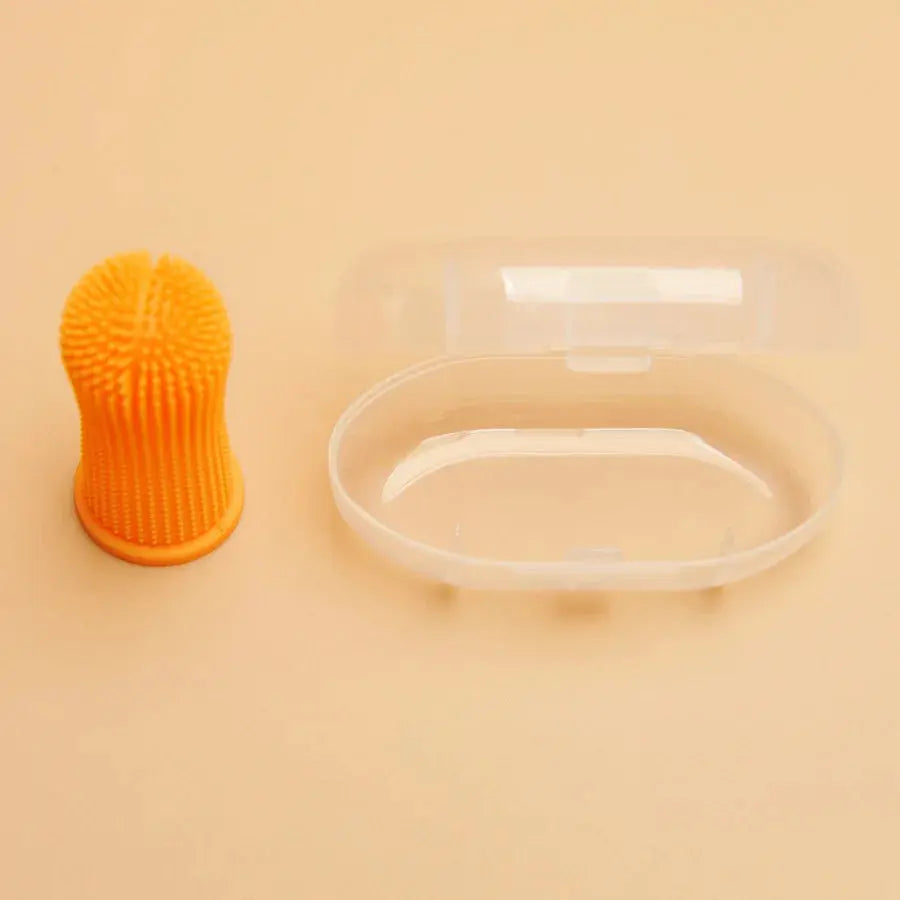 Pet Finger Toothbrush Silicone Bristles Trusted Pet Products