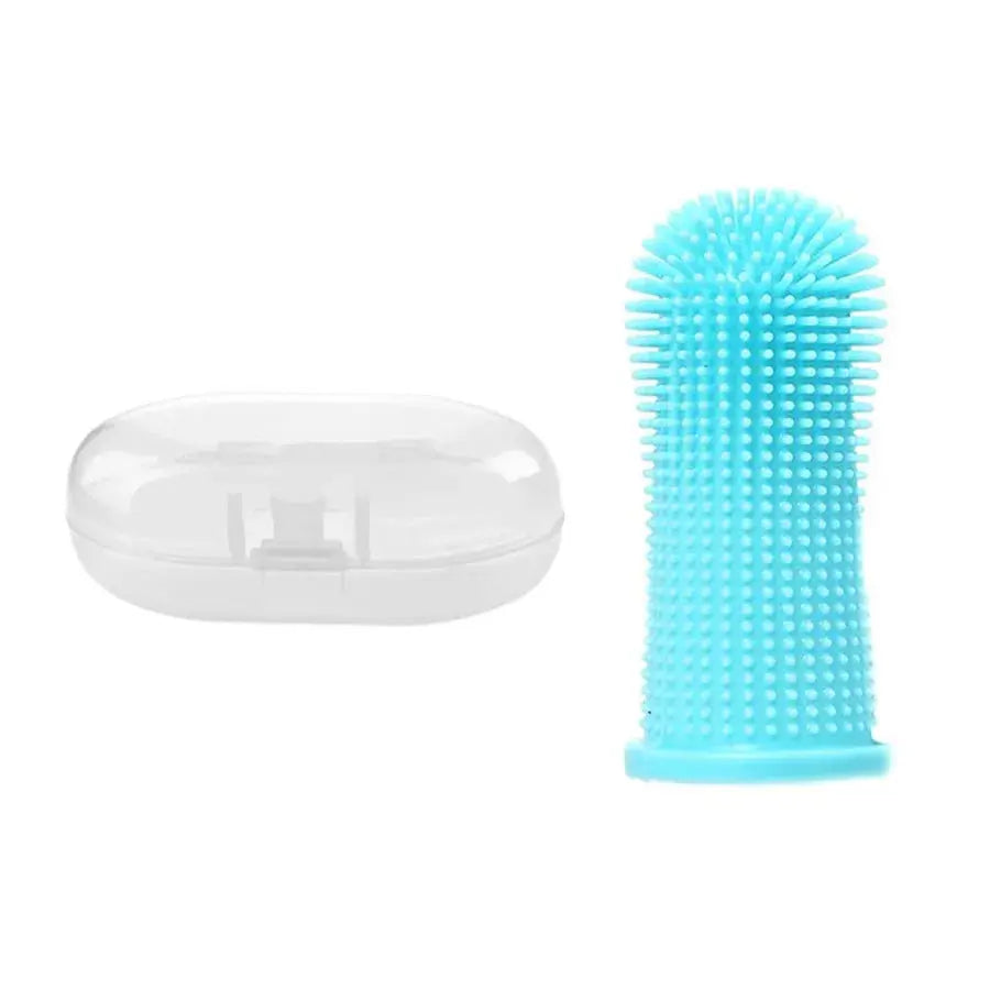 Pet Finger Toothbrush Silicone Bristles Trusted Pet Products