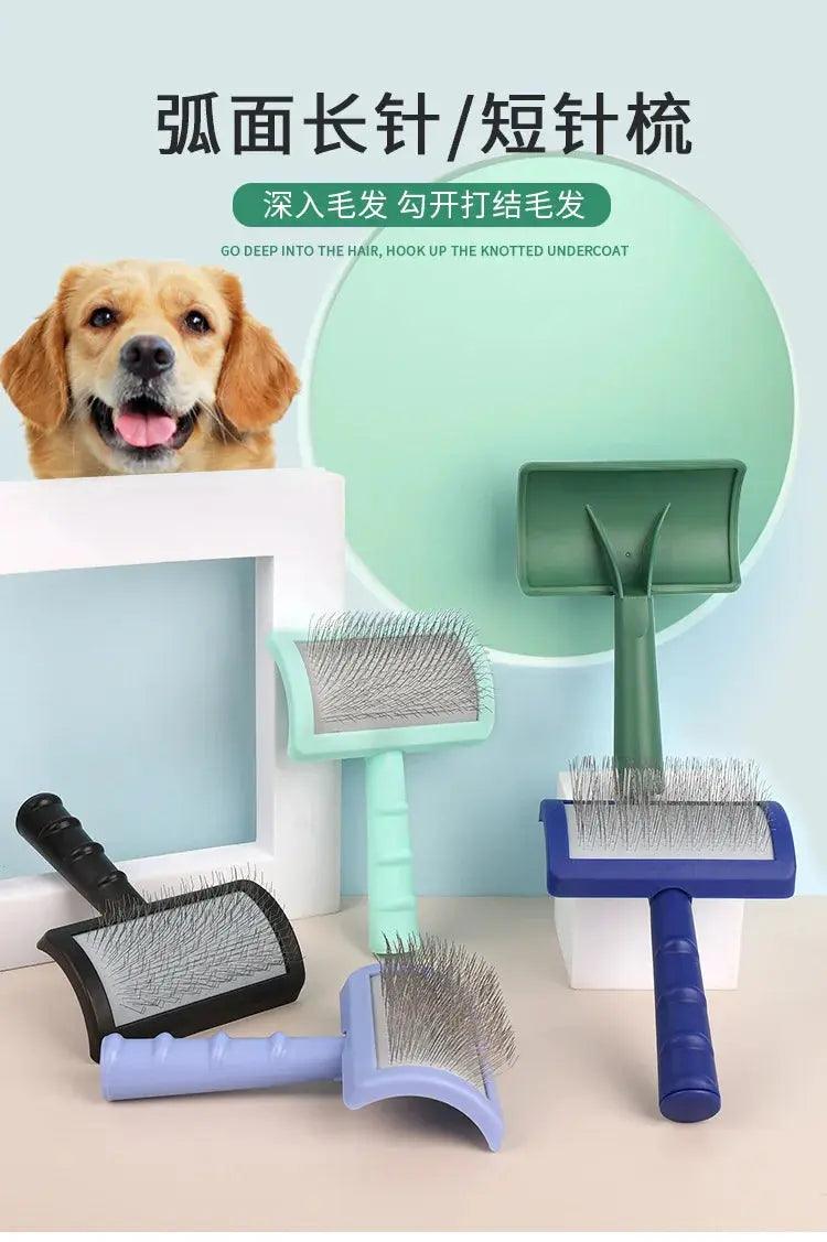 Pet Grooming Comb Shedding Hair Remover Needle Brush - Trusted Pet Products