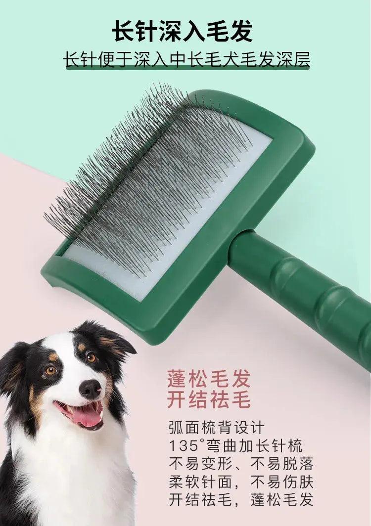 Pet Grooming Comb Shedding Hair Remover Needle Brush - Trusted Pet Products