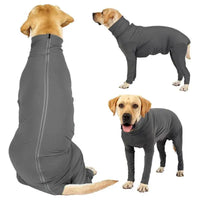 Pet One-piece Long-sleeved 4-leg Pet Clothing For Family Car Travel Surgery Recovery Body Outfits - Trusted Pet Products