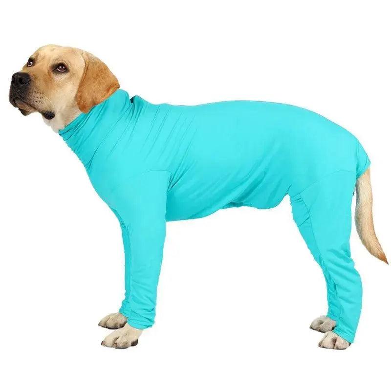 Pet One-piece Long-sleeved 4-leg Pet Clothing For Family Car Travel Surgery Recovery Body Outfits - Trusted Pet Products