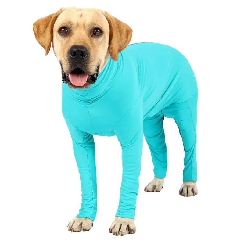 Pet One-piece Long-sleeved 4-leg Pet Clothing For Family Car Travel Surgery Recovery Body Outfits - Trusted Pet Products