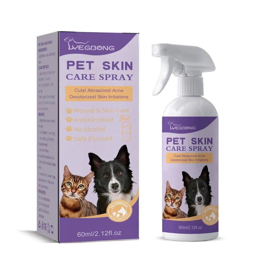 Pet Skin Care Spray Flea Lice Insect Killer Mites Eliminator Treatment to Soothe Itching 60ml - Trusted Pet Products