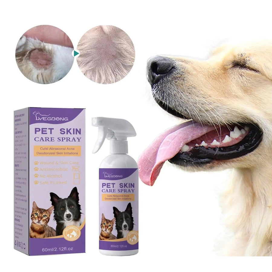 Pet Skin Care Spray Flea Lice Insect Killer Mites Eliminator Treatment to Soothe Itching 60ml - Trusted Pet Products