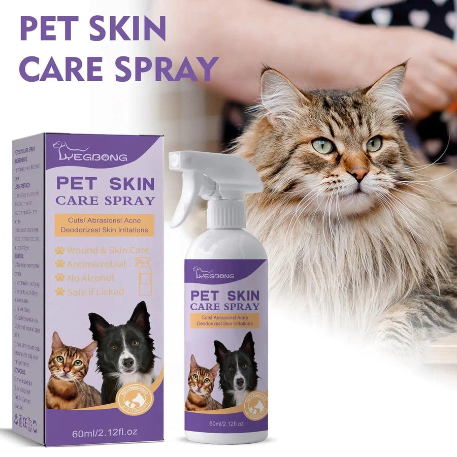 Pet Skin Care Spray Flea Lice Insect Killer Mites Eliminator Treatment to Soothe Itching 60ml - Trusted Pet Products