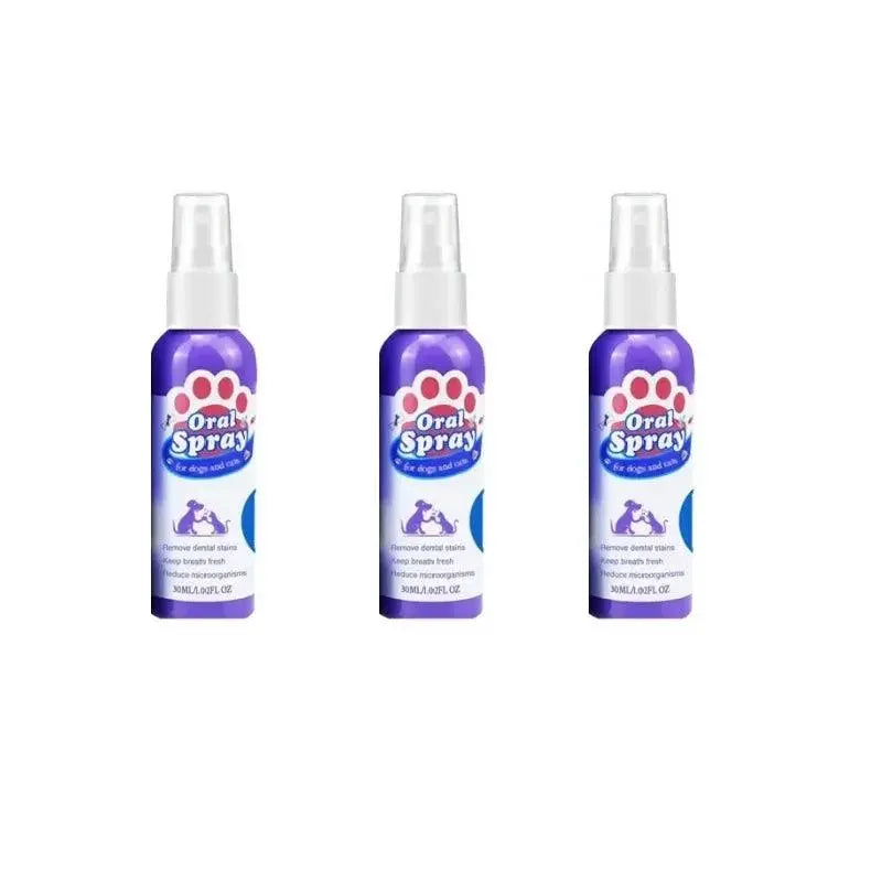 Pet Teeth Cleaning Spray Oral Care for Fresh Breath and Removing Tooth Stains - Trusted Pet Products