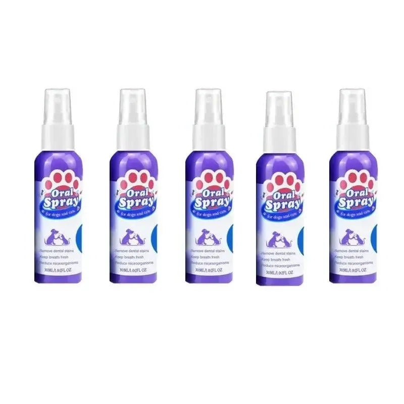 Pet Teeth Cleaning Spray Oral Care for Fresh Breath and Removing Tooth Stains - Trusted Pet Products