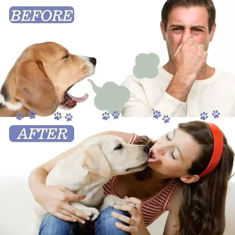 Pet Teeth Cleaning Spray Oral Care for Fresh Breath and Removing Tooth Stains Trusted Pet Products