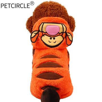 Petcircle New Hot Sale Pet Dog Clothes Tiger Dog Winter Coats Warm Dog Hoodies For Chihuahua Small And Large Dog Costumes - Trusted Pet Products