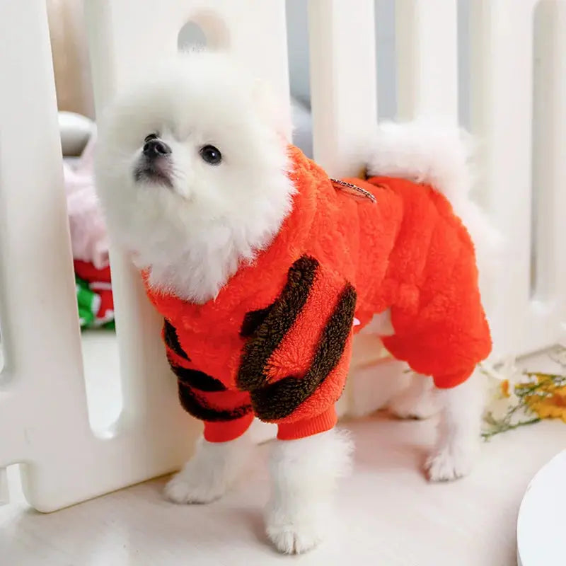 Petcircle New Hot Sale Pet Dog Clothes Tiger Dog Winter Coats Warm Dog Hoodies For Chihuahua Small And Large Dog Costumes - Trusted Pet Products