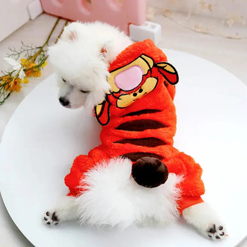 Petcircle New Hot Sale Pet Dog Clothes Tiger Dog Winter Coats Warm Dog Hoodies For Chihuahua Small And Large Dog Costumes - Trusted Pet Products