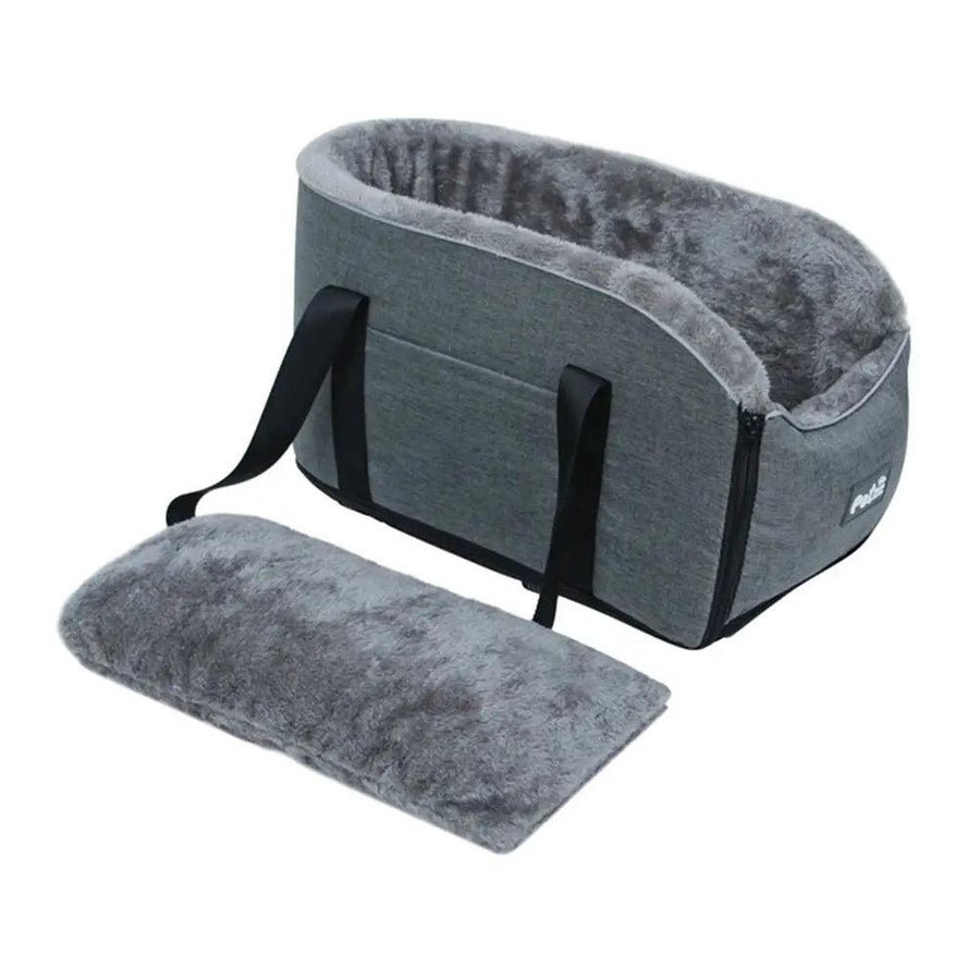 Pets Safety Seat Box Control Console Pet Nest Travel Portable Pet Dog Car Seat Car Armrest Thicken Plush Box For Small Dog Cat - Trusted Pet Products