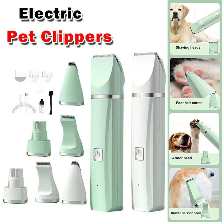 Professional 4 in 1 Rechargeable Pet Grooming Tool Set - Trusted Pet Products