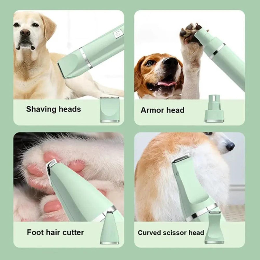 Professional 4 in 1 Rechargeable Pet Grooming Tool Set - Trusted Pet Products