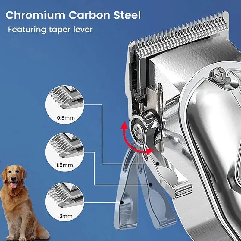 Professional Low Noise All Metal Rechargeable Dog Hair Clipper - Trusted Pet Products