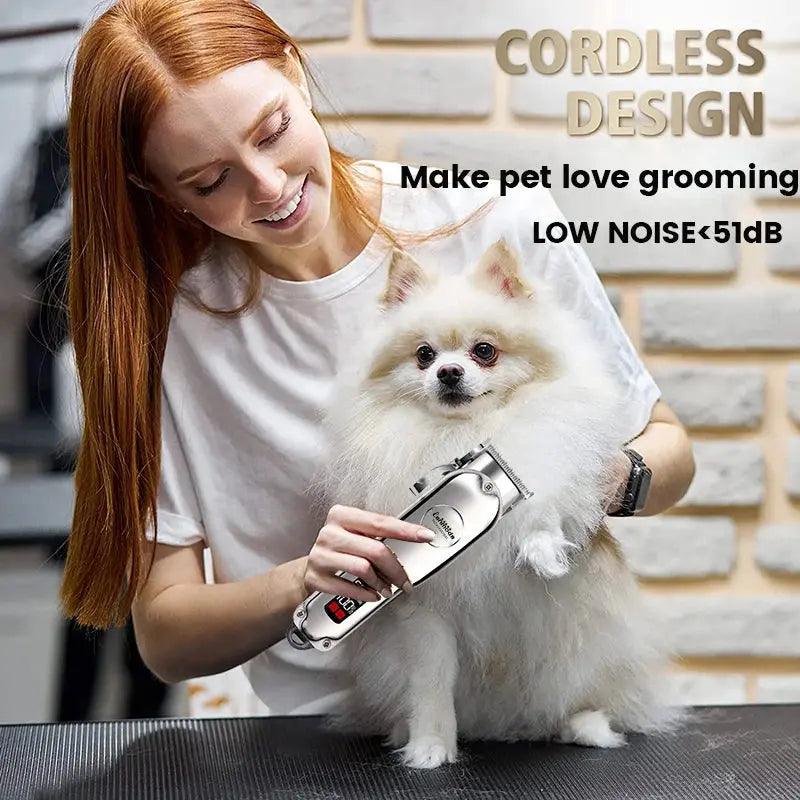 Professional Low Noise All Metal Rechargeable Dog Hair Clipper - Trusted Pet Products